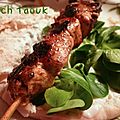 Chich Taouk (brochettes de poulet à la Libanaise)