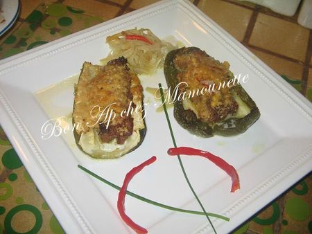 Poivrons et courgettes farcis 007