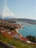 Dans le taxi, en route pour l'aéroport de Split 160416