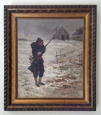 Couturier Soldat transis de froid 1870