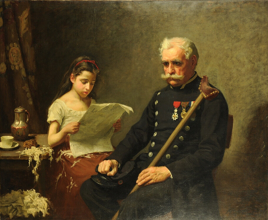 Forsberg (Nils), Le grand-père écoute les mauvaises nouvelles de la guerre (1875)
