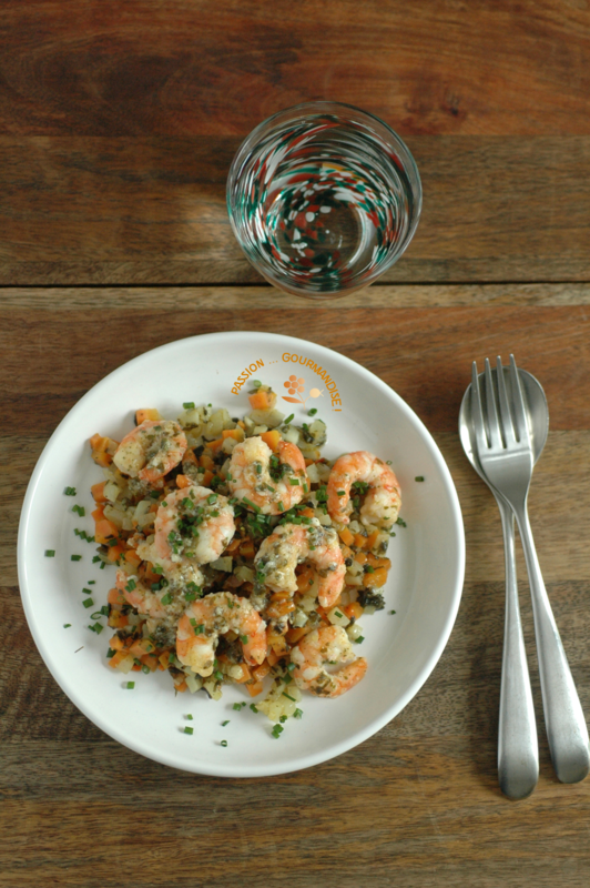 Brunoise de légumes au tartare d'algues_1b