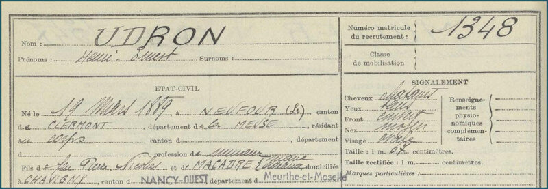 UDRON Henri Ernest - FM