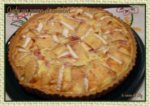 quiche pommes camenbert