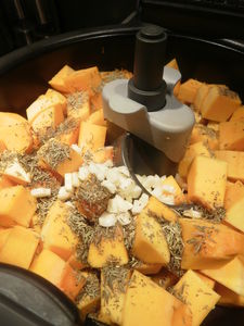 Courge butternut rôtie (Actifry). recettes plats Lasagnes à la courge butternut, une pure gourmandise !