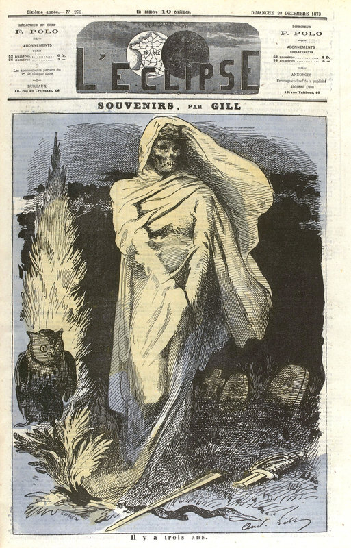 L'eclipse 28 decembre 1873 souvenir de strasbourg Gill