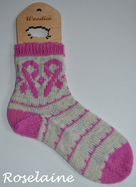 Roselaine Cancer Socks by Elyse Damour Designs 2
