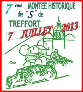 7ème MONTEE HISTORIQUE S TREFFORT 2013 (Logo) Cadre Rouge