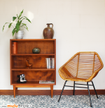 BIBLIOTHEQUE-ETAGERE-Bois-FAUTEUIL-ROHE-muluBrok-Vintage