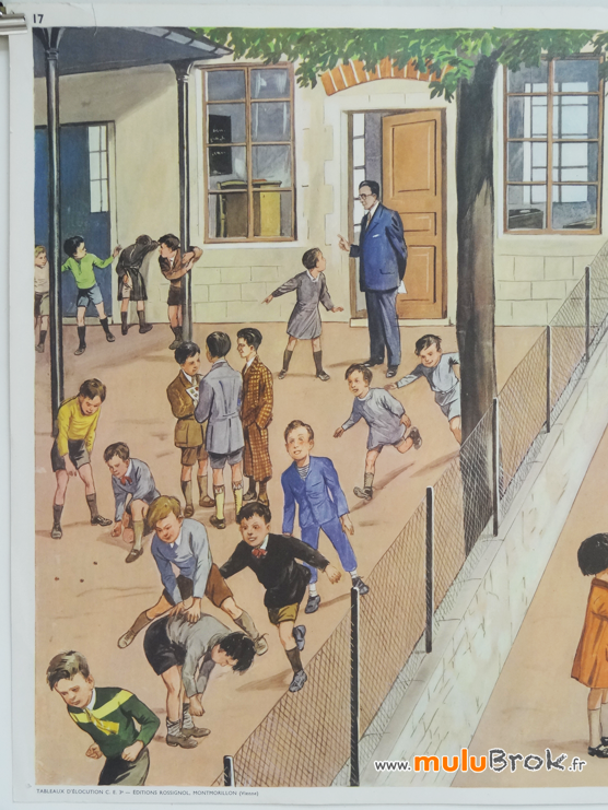 Affiche-scolaire-COUR-DE-RECREE-2-muluBrok-Vintage