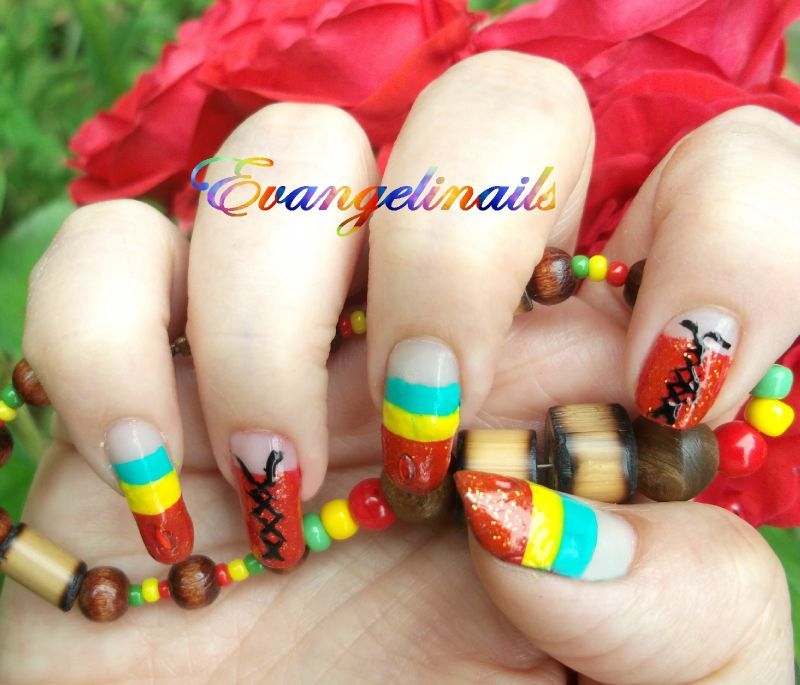nail art rasta , ragga dancehall
