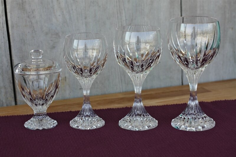 Moutardier en cristal Baccarat Massena