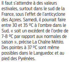 2022 06 10 SO Jusqu'à 35 degrés attendus dans le Sud-Ouest ce week-end2
