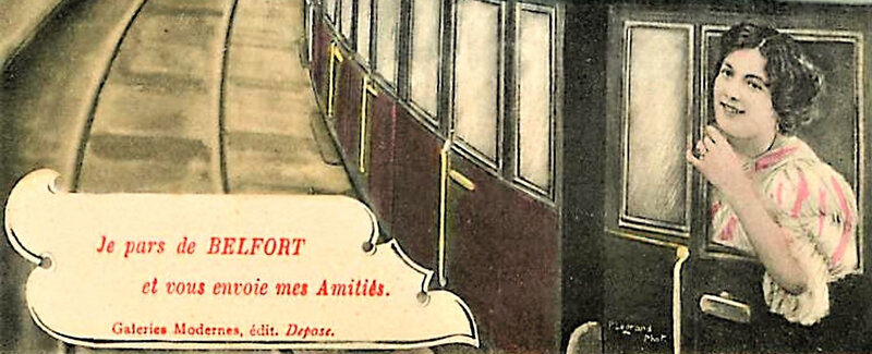 CPA Belfort Je pars Femme R1
