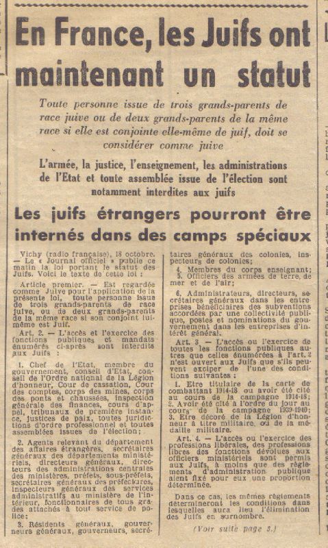 41 dimanche 20 octobre 1940