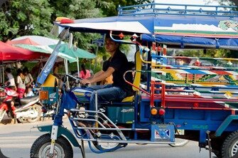 Laos Luang Prabang Tuktuk Laos Luang Prabang Tuktuk