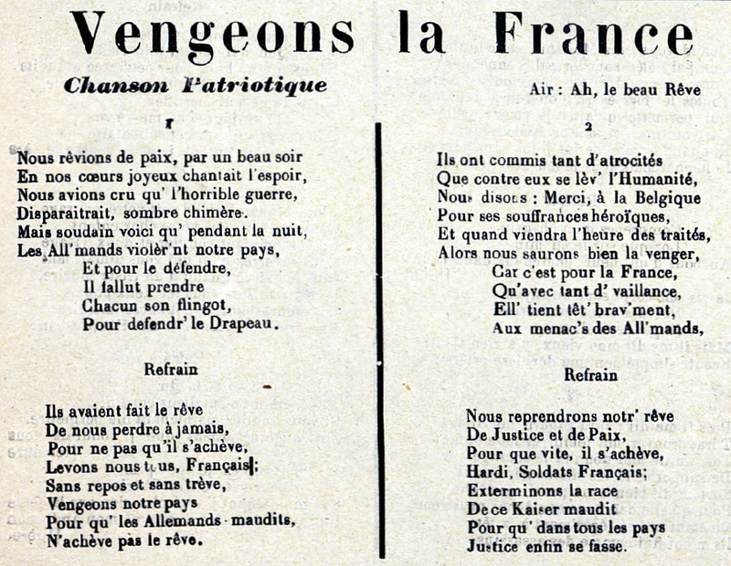 Vengeons la Fr