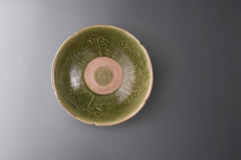 A twelve green-glazed bowl, Vietnam, 13th-15th century