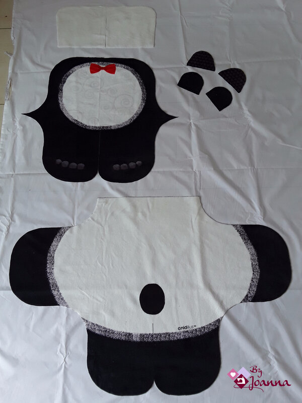 1 couverture panda, By Joanna, Nidillus