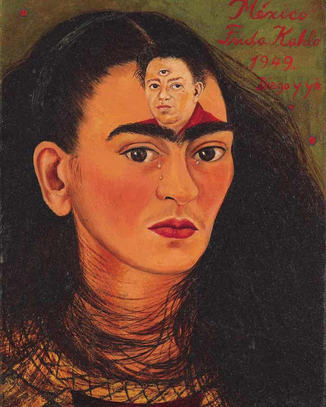 frida-kahlo-self-portrait-painting-diego-y-so-1