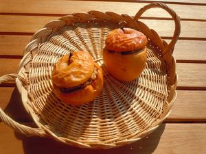 pommes farcies sucrées