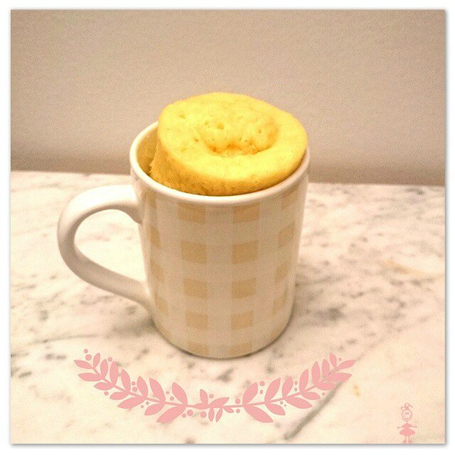 Mug cake citron