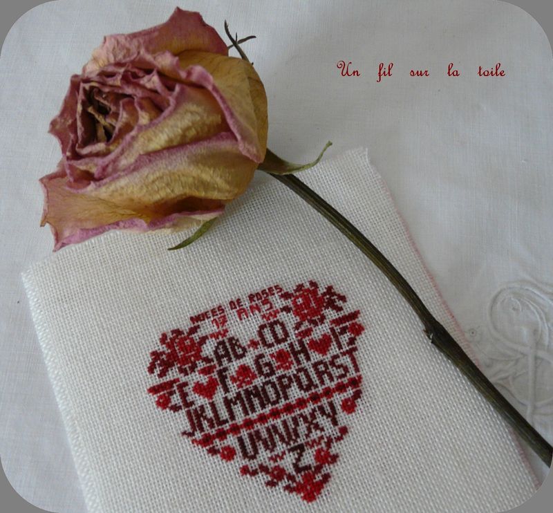 17 ans, noces de roses. Carnet de broderies n°6