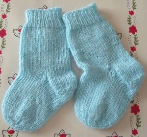 chaussettes turquoises