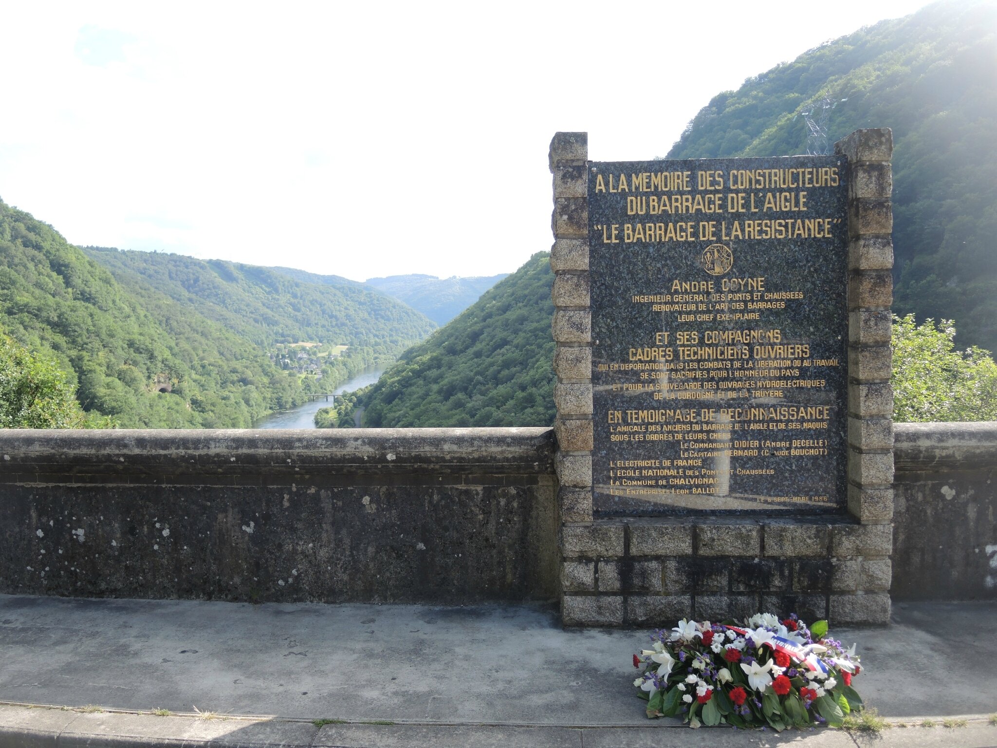 Chalvignac, barrage de l'Aigle, mémorial (15)