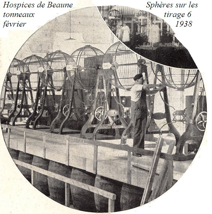 03 Hospices de Beaune Sphères sur les tonneaux tirage 6 février 1938