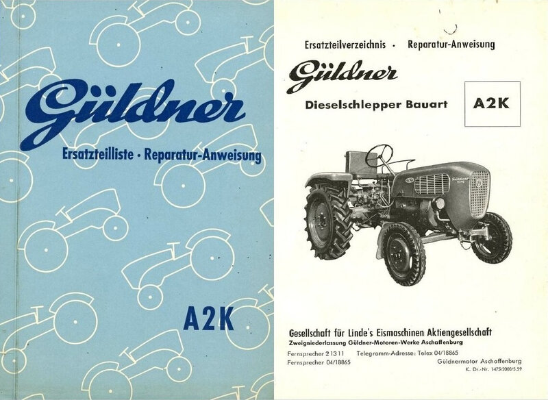 Güldner A2K Catalogue de pièces (D)