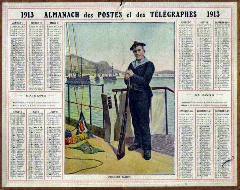 Calendrier 1913-1
