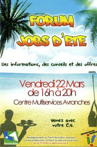 forum job été Avranches 22 mars 2013