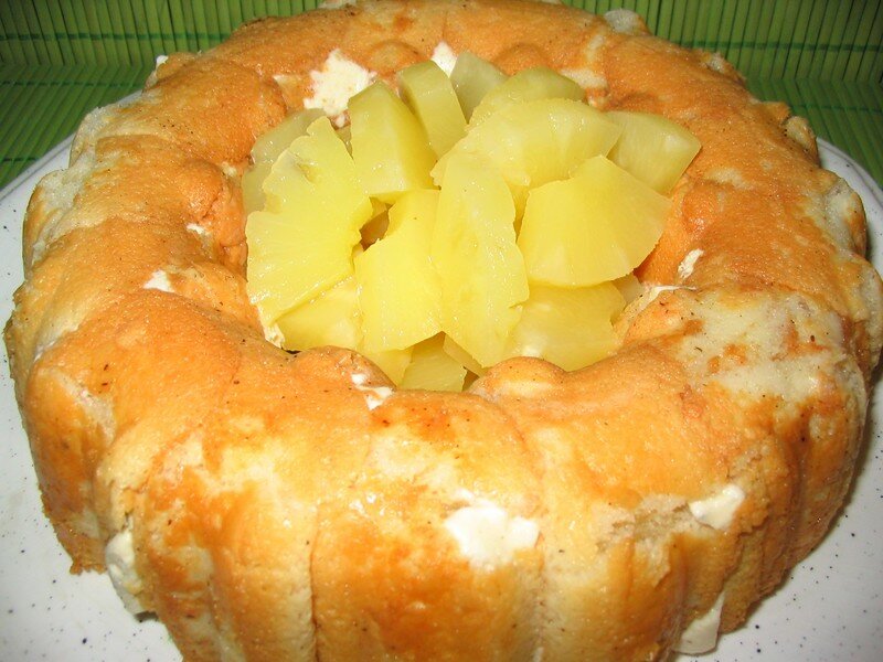 Charlotte ananas, façon tiramisu