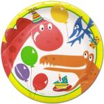 Assiettes en cartons Dino Party