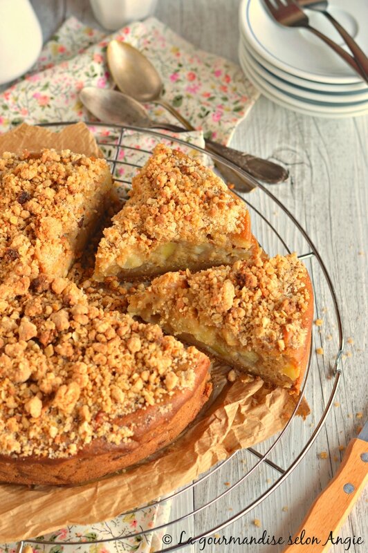 gateau pommes vegan façon crumble 1