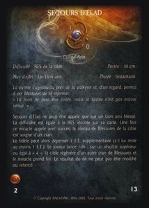 Pack de cartes - Les Baronnies du Lion - secours_d_elad (miracle)