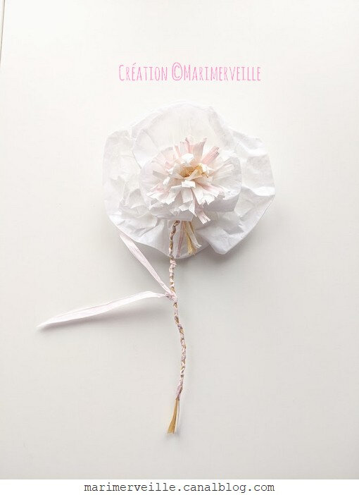 Fleur de papier de soie création©marimerveille