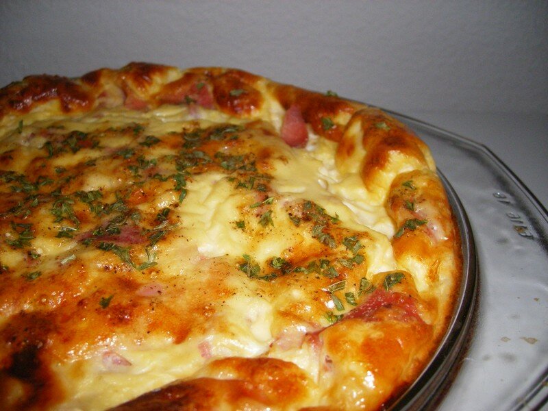 Quiche lorraine sans pâte ou clafouti de jambon