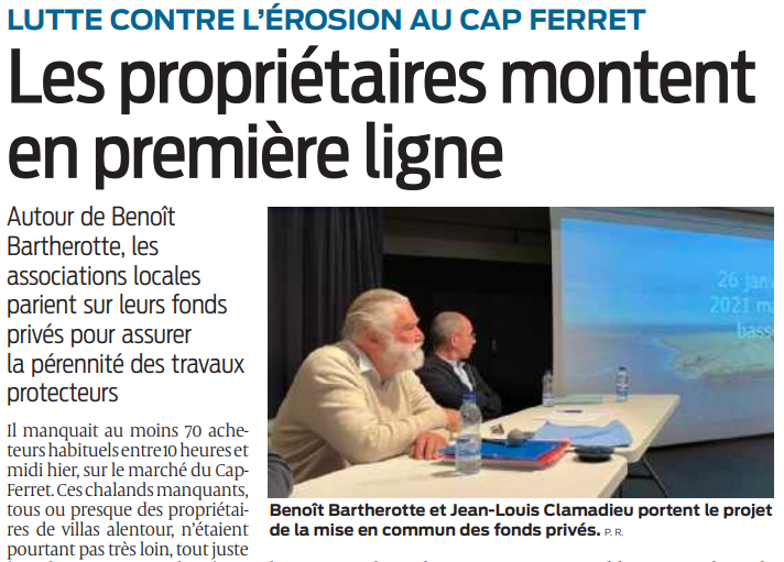 2022 04 17 SO Erosion du littoral les propriétaires montent en première ligne