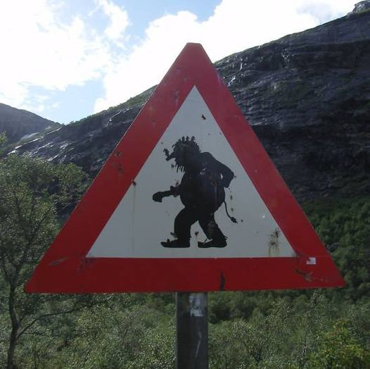 route_passage frequent de trolls sur la route Trollstigen Norvege