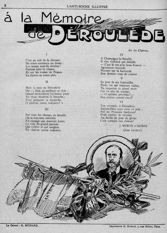 mémoire de déroulède