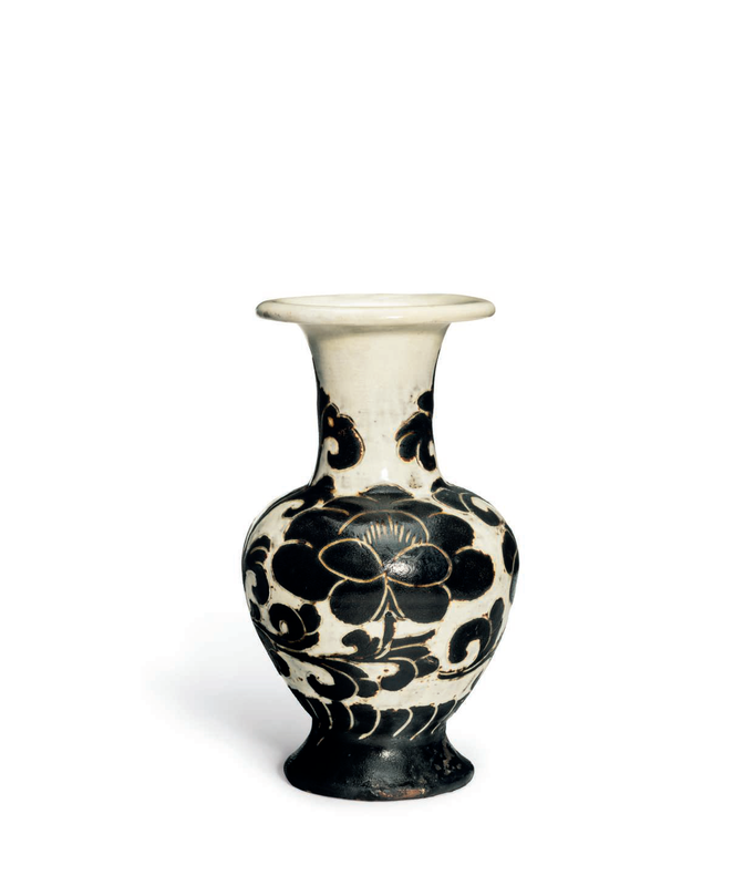 A_very_rare_small_Cizhou_sgraffiato__Peony__vase__Northern_Song_dynasty__960_1127_