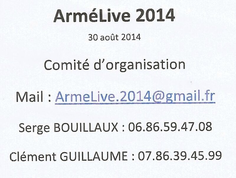 armelive (organisation du concert du 300814 terriales2014)