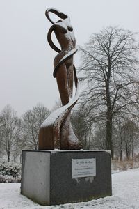 Avranches neige samedi 30 mars 2013 Fabienne Campelli jardin des plantes