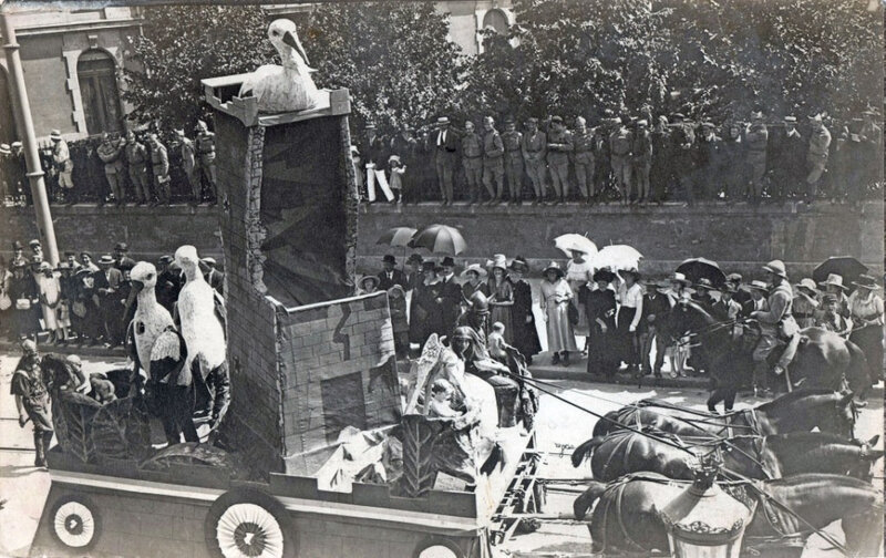 513FB1 1919 08 15 Belfort Photo Fêtes patriotiques Lieu où Tour de la Miotte