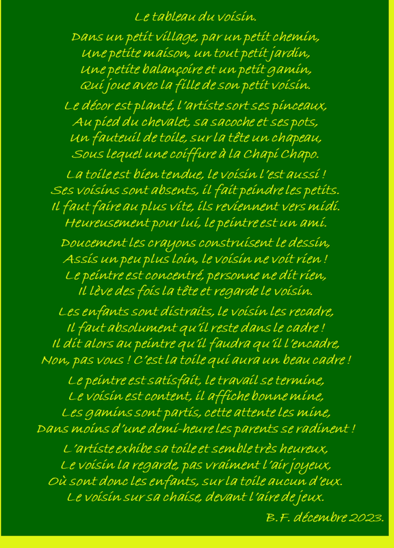 Le tableau du voisin p36 L3 m46