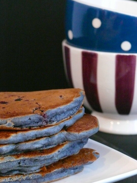 Pancakes myrtilles