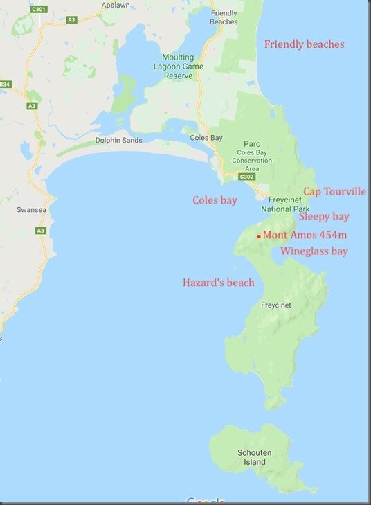 Freycinet map