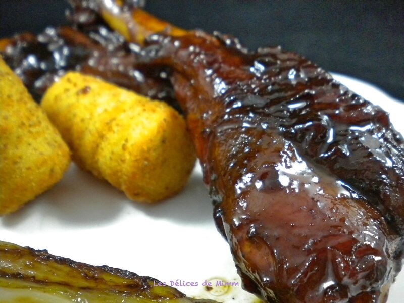 Manchons de canard laqués au miel 5